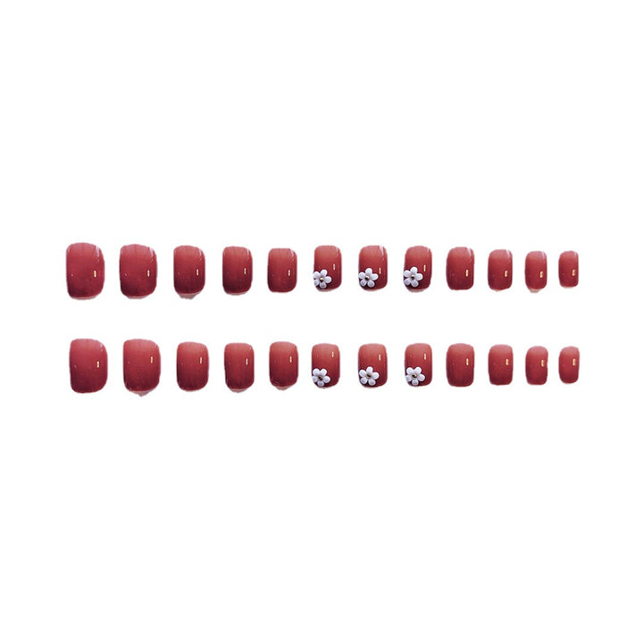 Elegant artificial nails with floral designs Stornfield