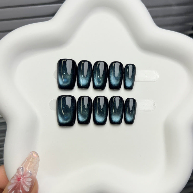 Glossy Marble Effect Press-On Nails