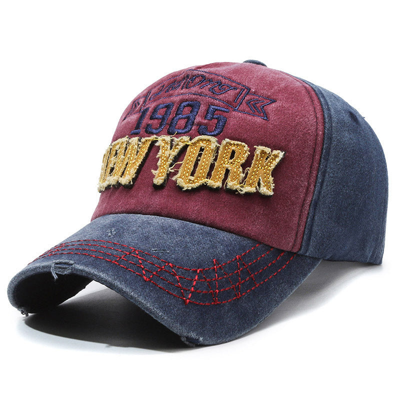 Men's Distressed Cotton Graphic Baseball Cap Stornfield