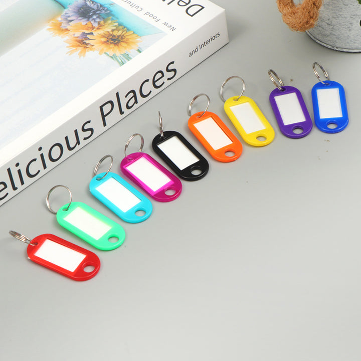 Unisex writable keychain with clear labeling field Kalsten