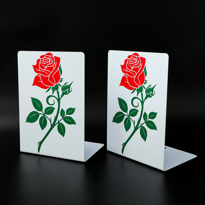 Decorative Leaf-Themed Bookends