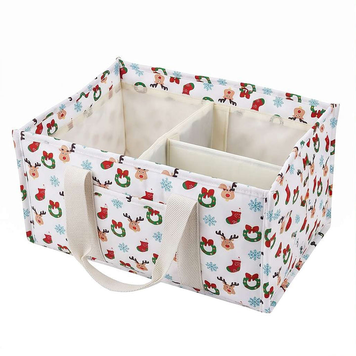 Versatile storage basket with compartments and charming animal motif Stornfield