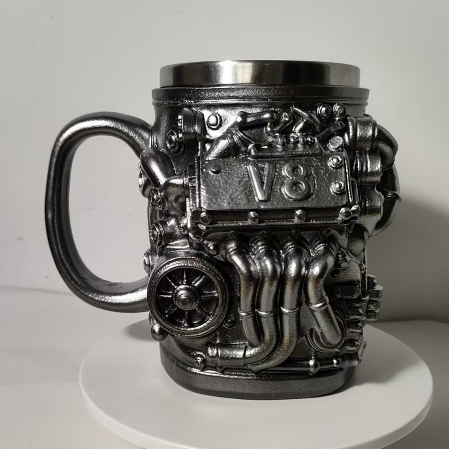 Coffee mug in V8 engine design Stornfield