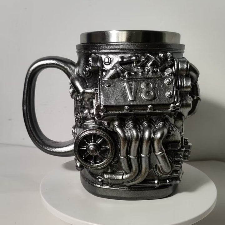 Coffee mug in V8 engine design Stornfield