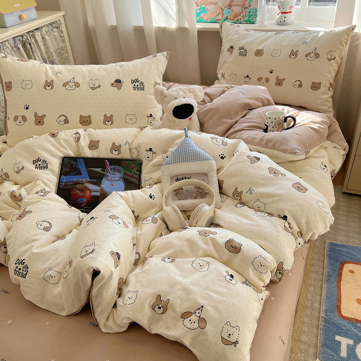 Cute Bear-Themed Bedding Set