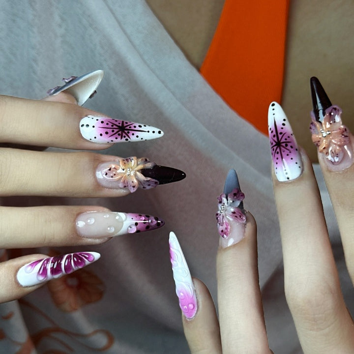Decorative Press-On Nail Collection Stornfield