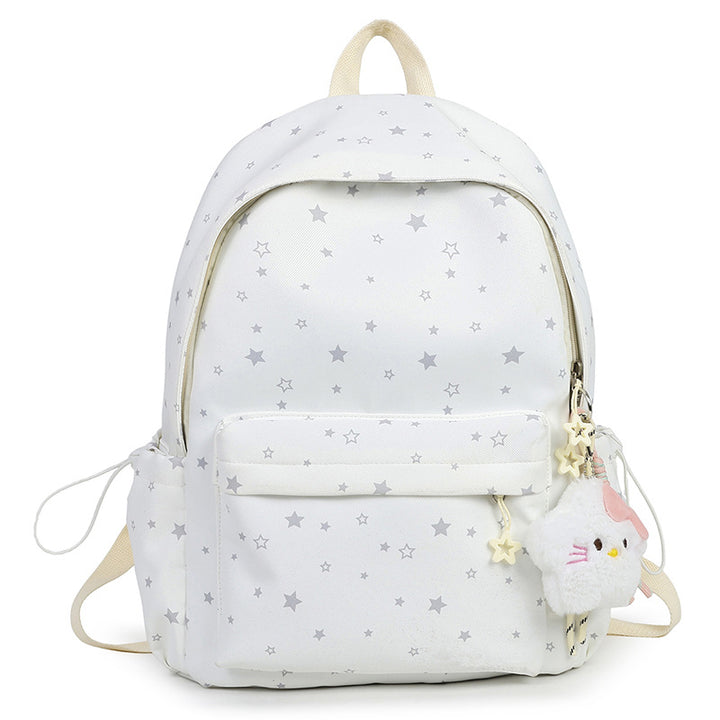 Starry Patterned Plush Backpack Stornfield