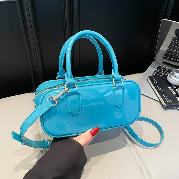 Glossy Patent Leather Handbag
