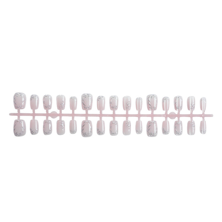 Elegant Floral Accented Press-On Nail Set