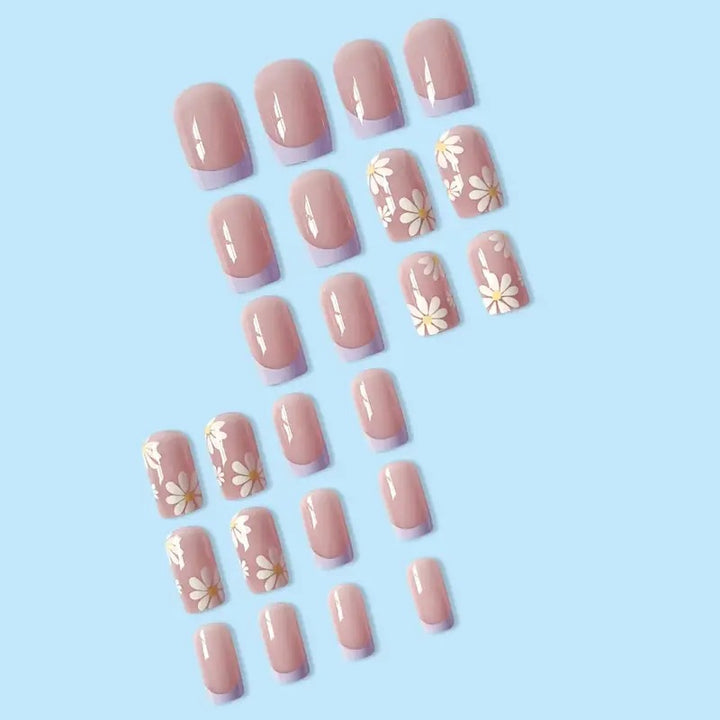 Floral Design Press-On Nail Set Stornfield