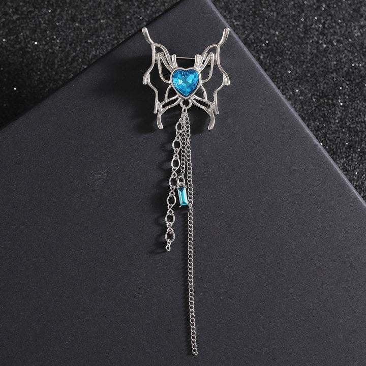 Elegant brooch with flower and chain motif Stornfield