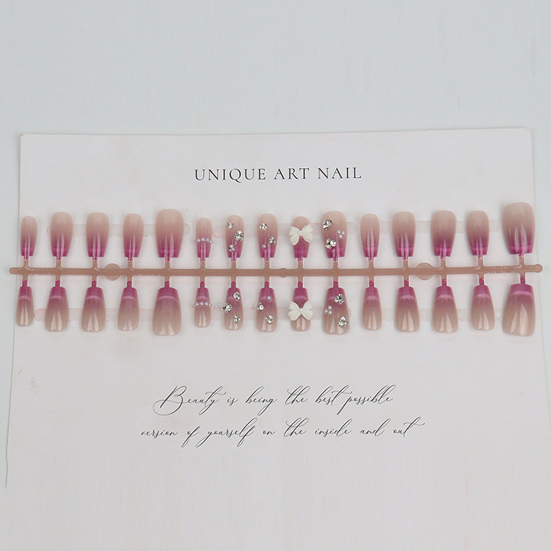Glamorous Ombre Decorative Press-On Nail Set Stornfield