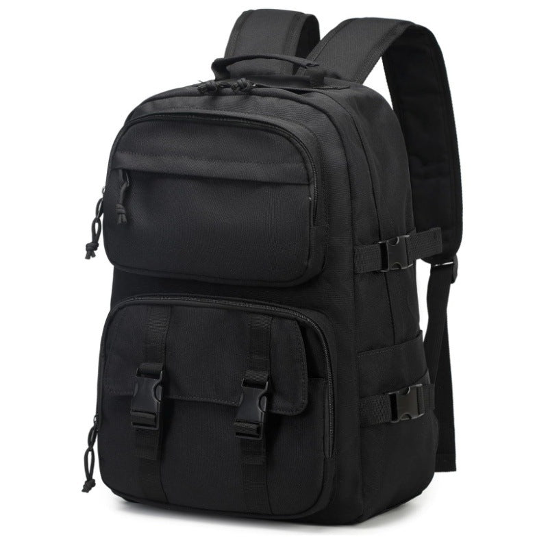 Multi-functional outdoor backpack with reinforced carrying straps and multiple compartments Stornfield