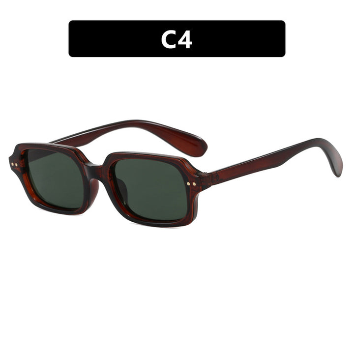 Ladies stylish square sunglasses with striking accents Stornfield
