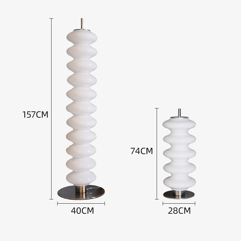 Sculptural Floor Lamp with Curved Design