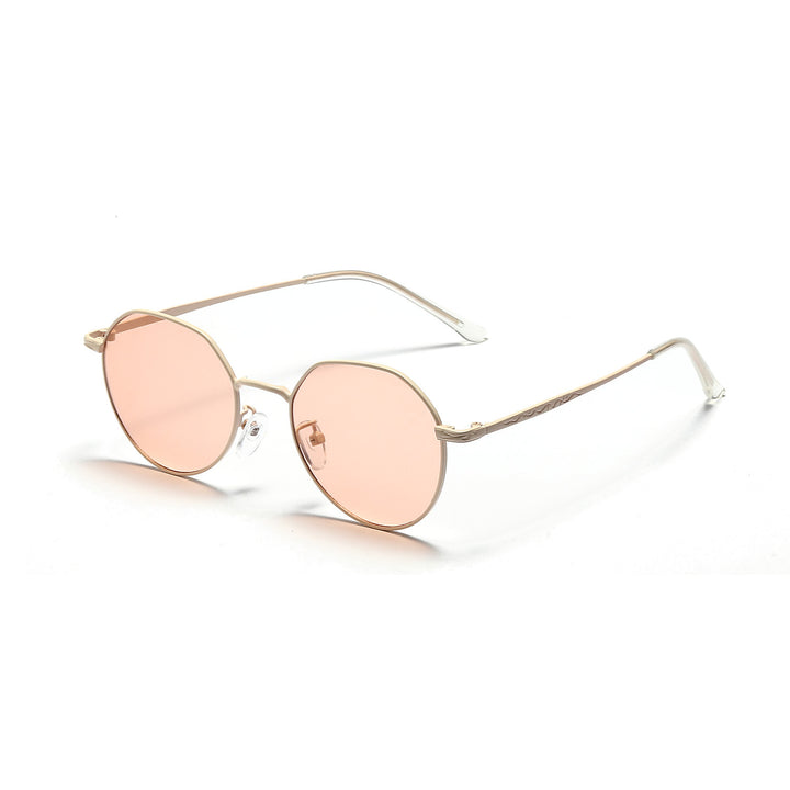 Women's round glasses with delicate metal frame Stornfield