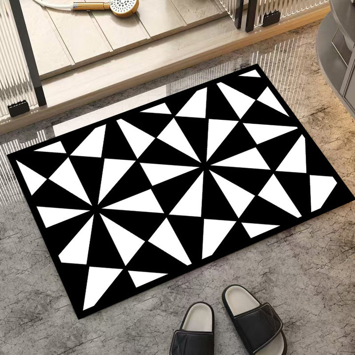 Stylish Star-Patterned Indoor Mat