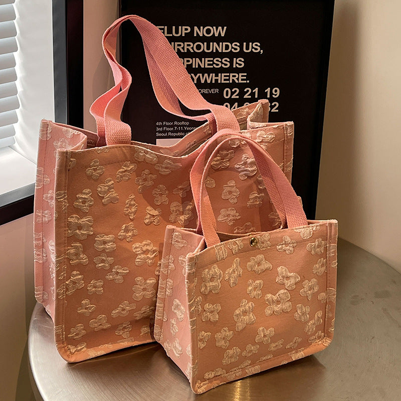 Floral Print Mini Tote Bag