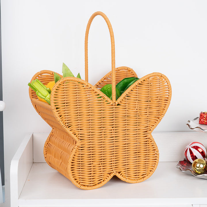 Butterfly-Shaped Woven Storage Basket Stornfield