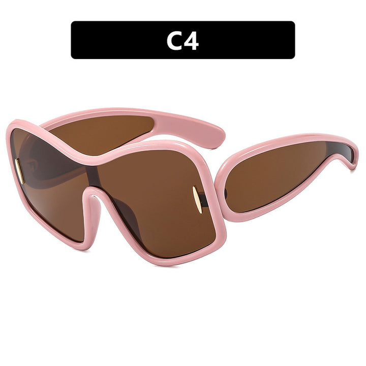 Women’s futuristic sunglasses with extra wide design and protective UV filter Stornfield