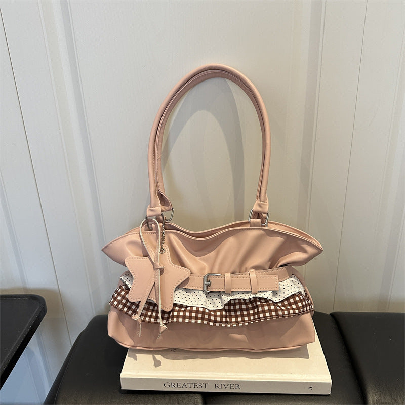 Stylish Ruffled Handbag