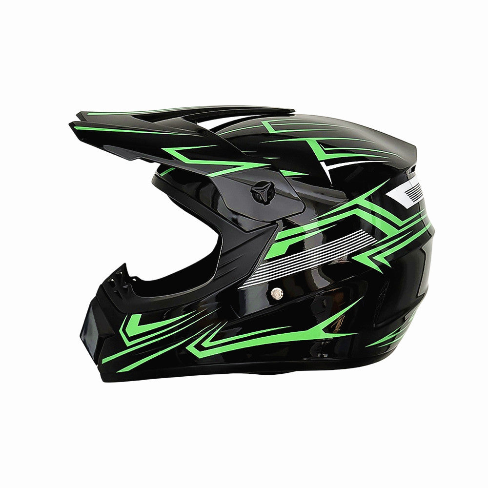 full-face motocross helmet with extended visor and reinforced chin guard Stornfield