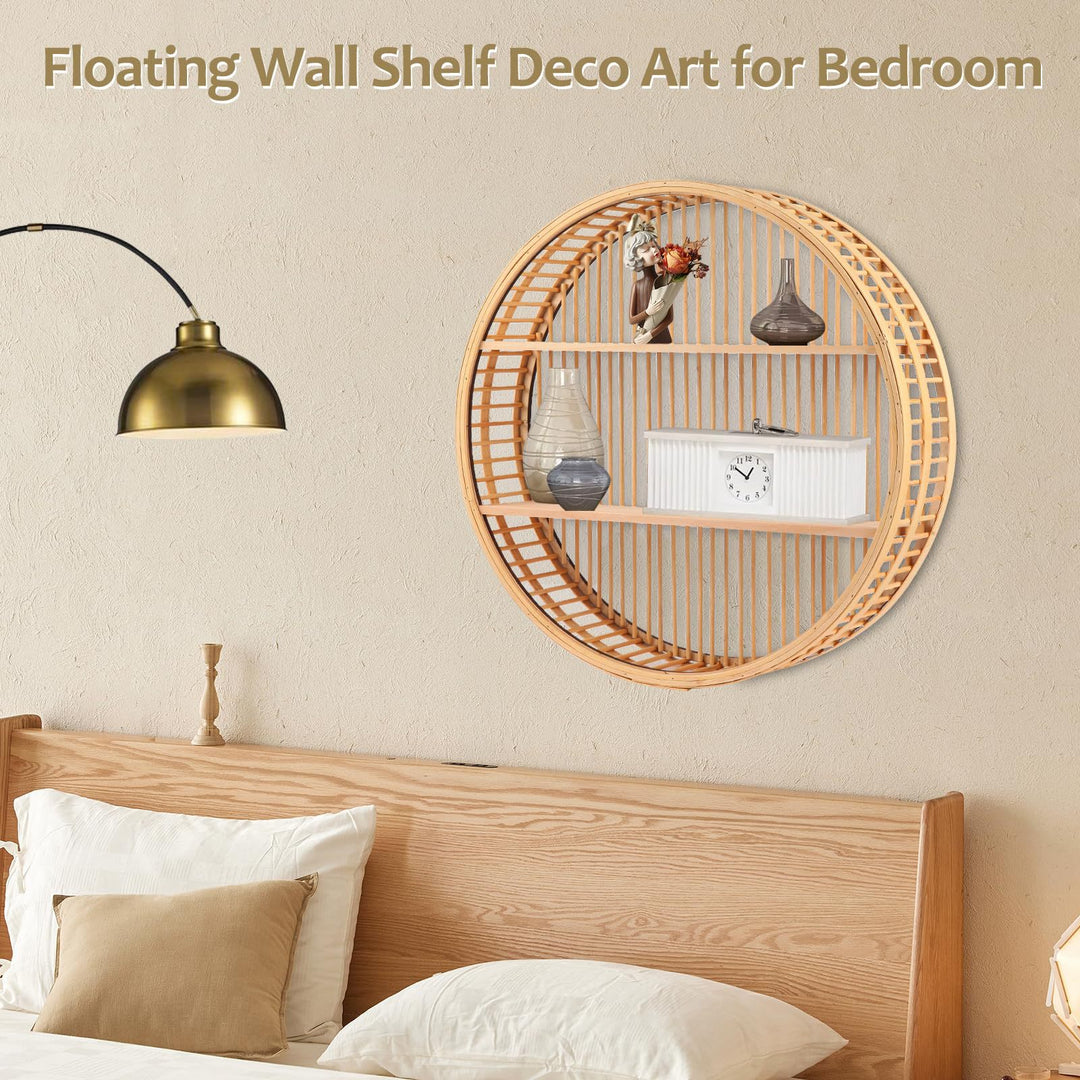 Floating Round Wall Shelf Stornfield