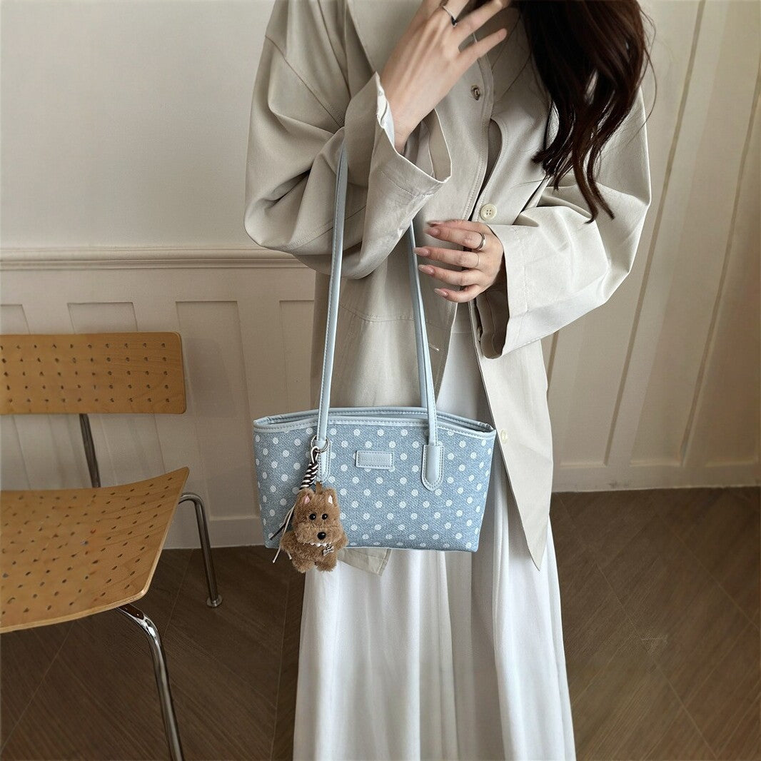 Elegant Polka Dot Tote Bag