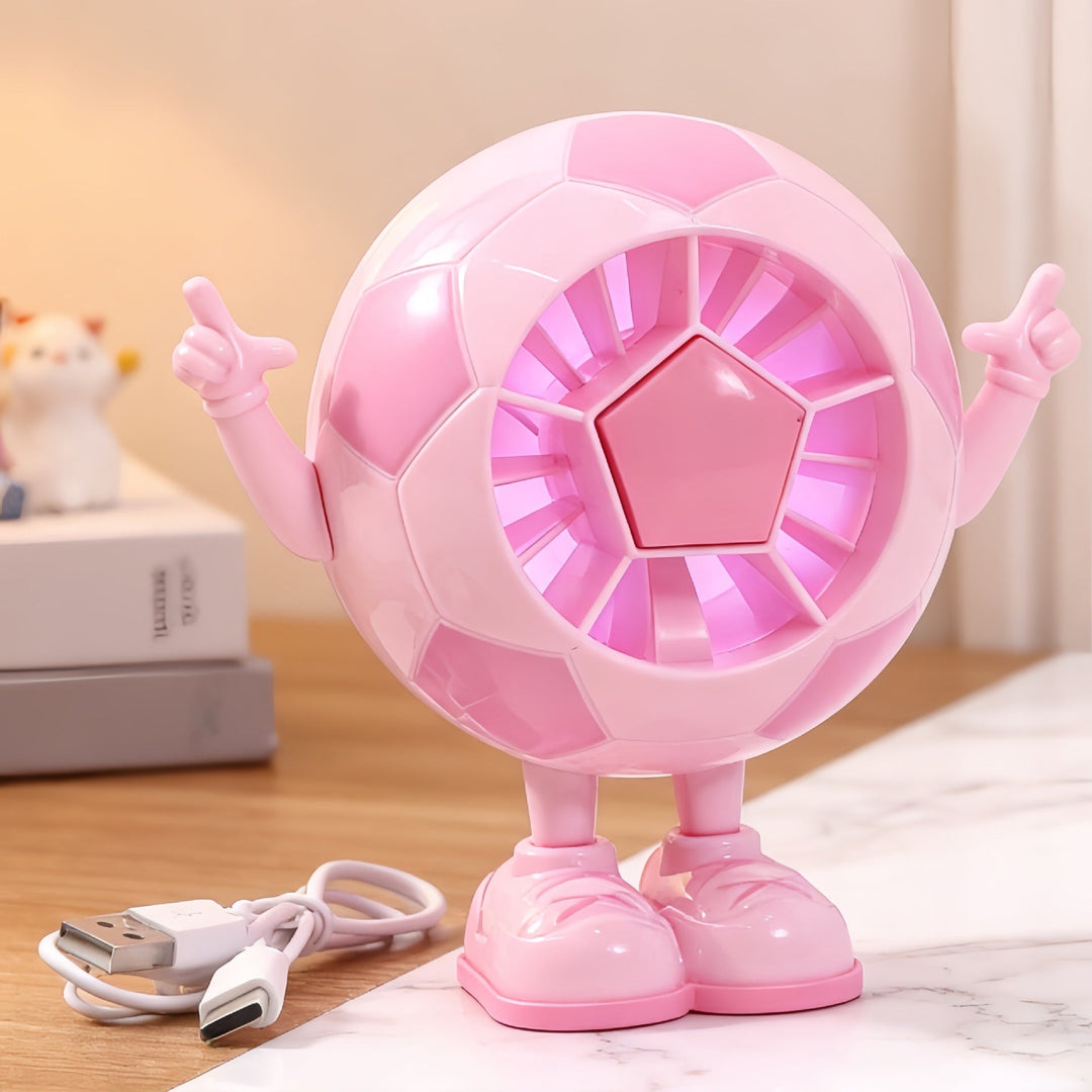 Ladies Portable Mini Hand Fan with Playful Animal Design Stornfield