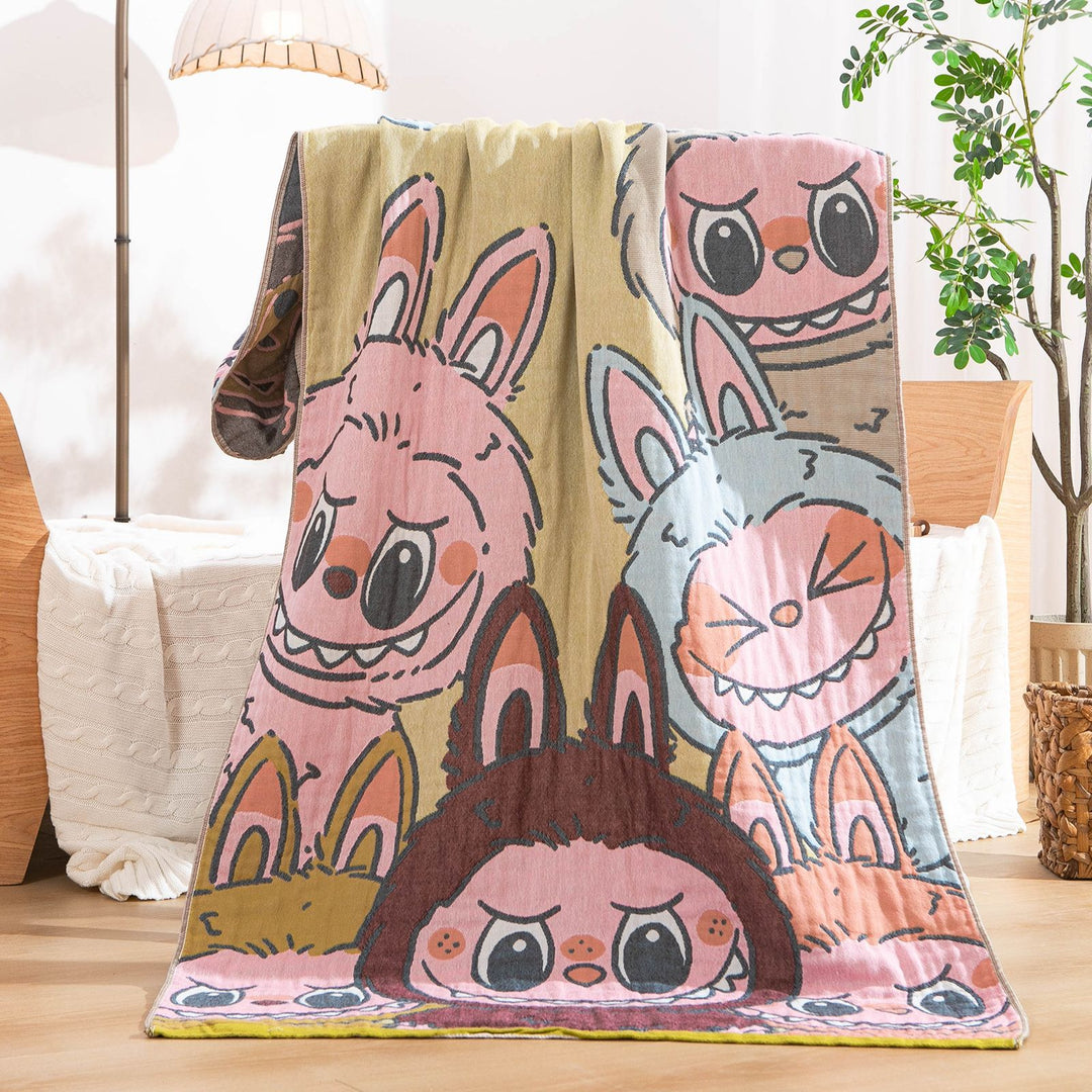 Women's throw blanket with enchanting landscape motif Stornfield