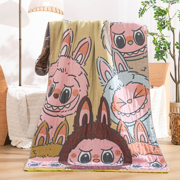 Women's throw blanket with enchanting landscape motif Stornfield