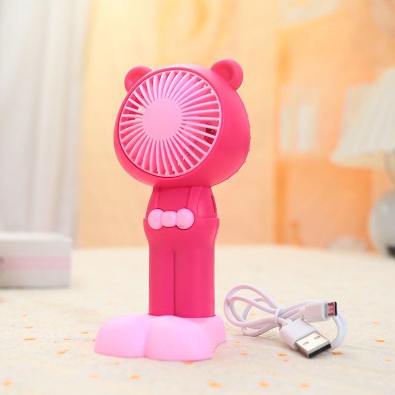 Women's Portable Mini Hand Fan in Cute Bear Design Stornfield
