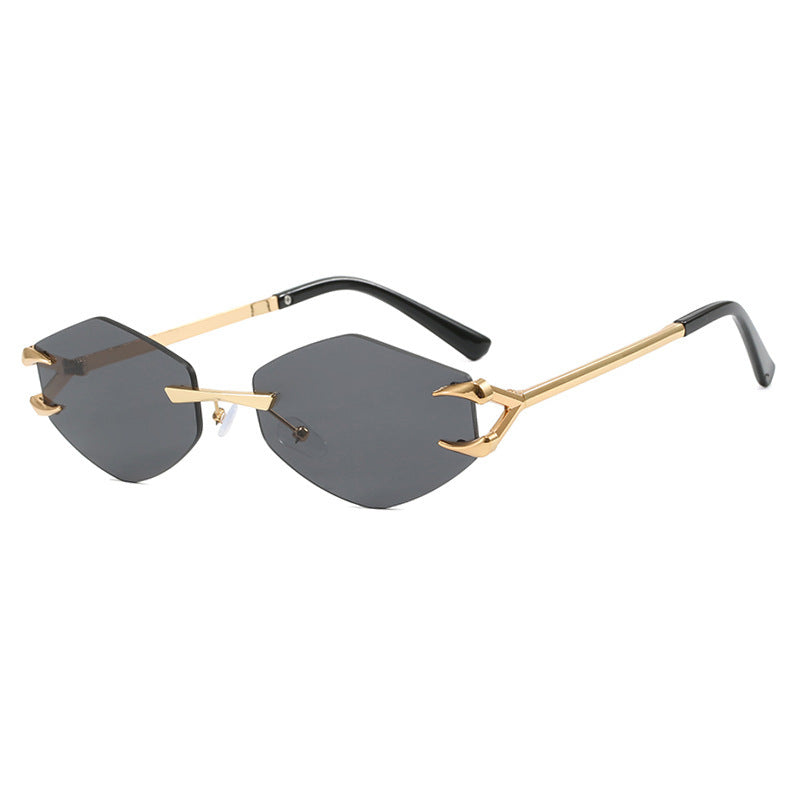 Women's geometric designer sunglasses with outstanding metal frame Stornfield