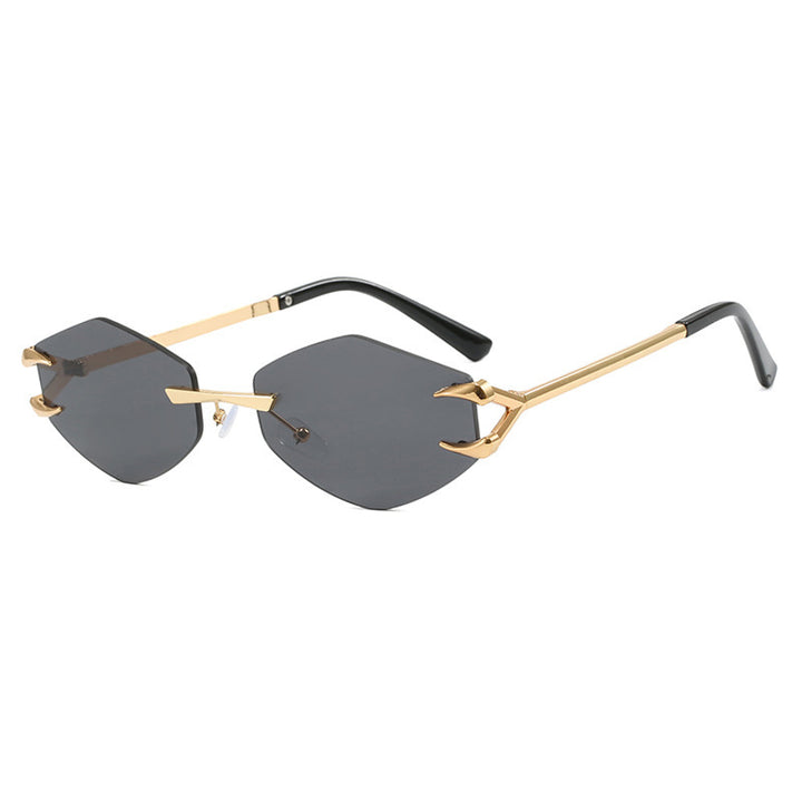 Women's geometric designer sunglasses with outstanding metal frame Stornfield