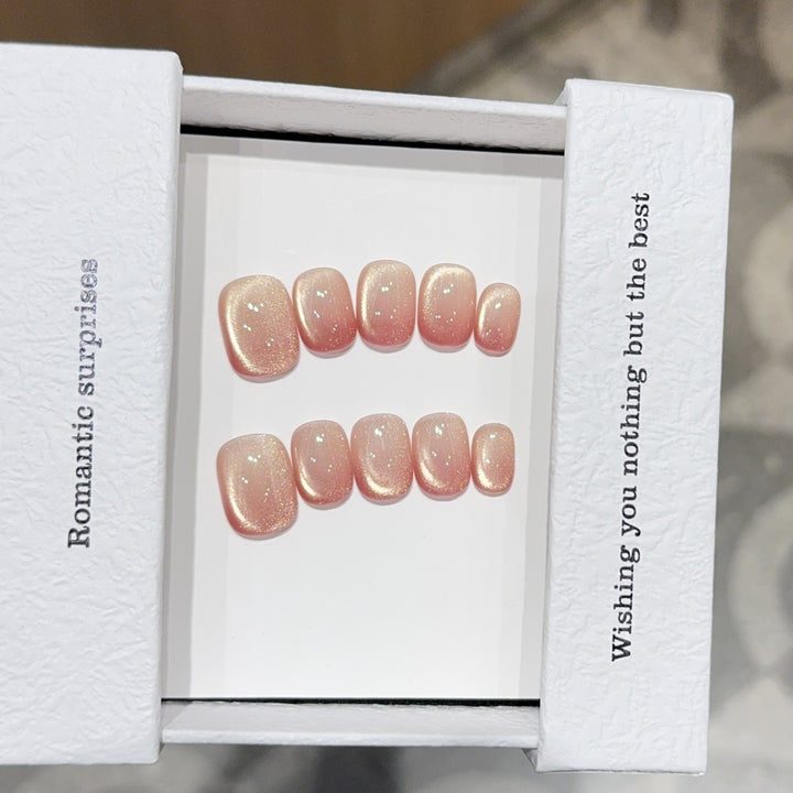 Artificial Nail Set with Shimmering Accents Stornfield