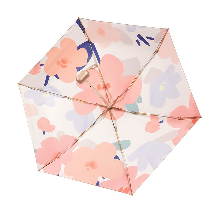 Ladies compact folding umbrella with innovative carrying system Stornfield