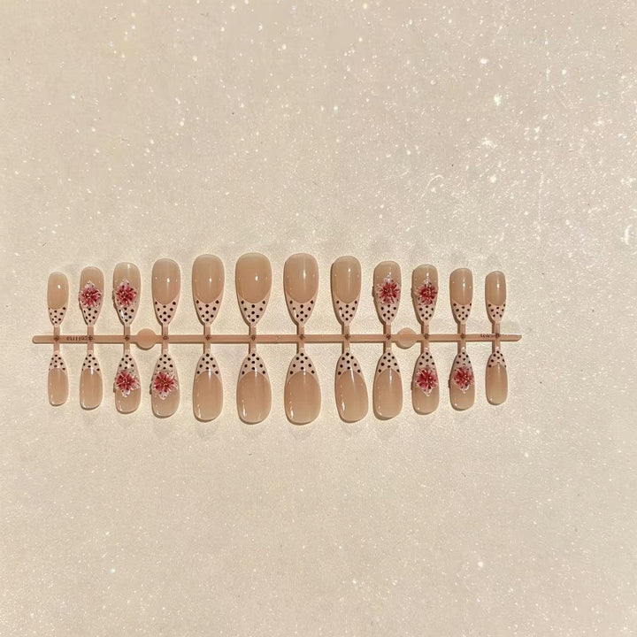 Artistic Floral Design Press-On Nails Set Stornfield