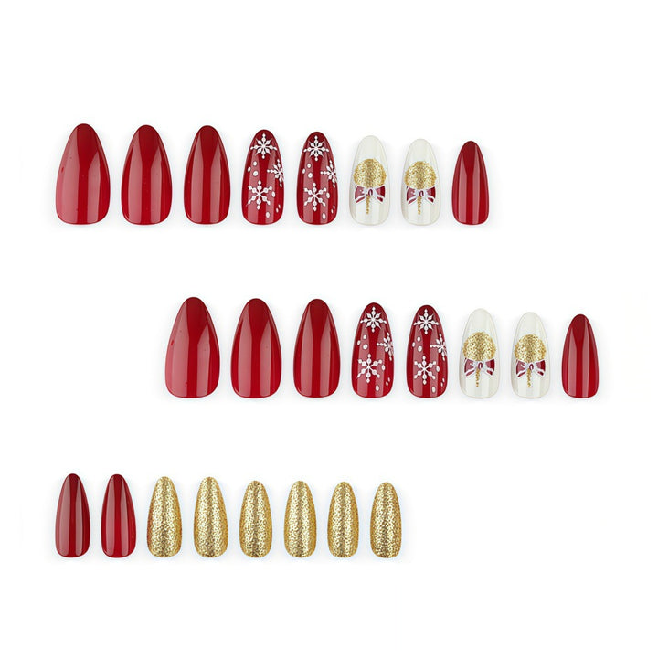 Artificial Nails in Festive Christmas Design Stornfield 1787298788