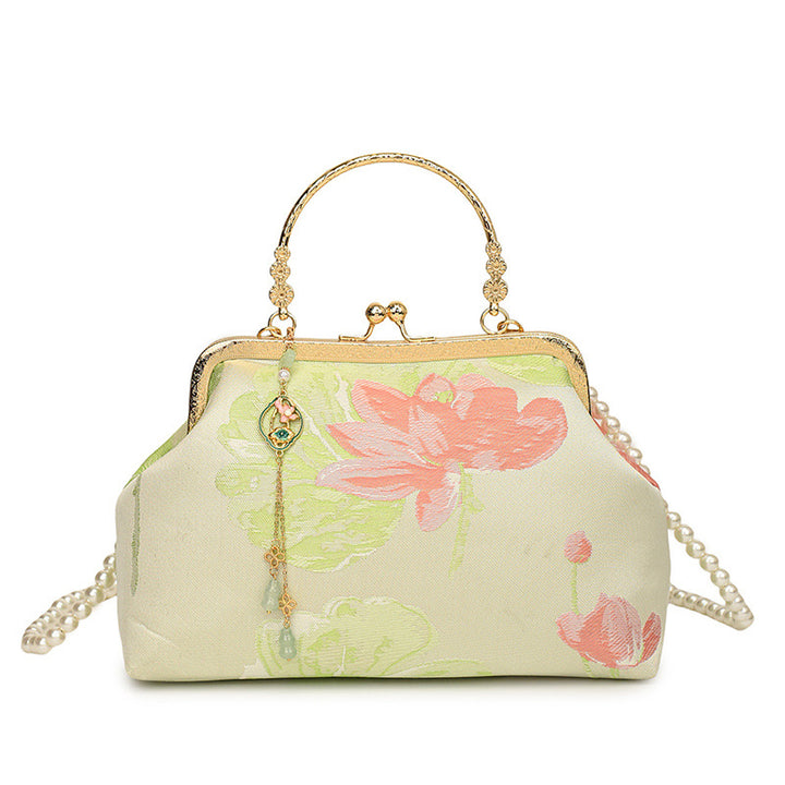 Vintage Floral Dressy Handbag