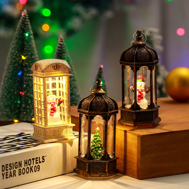 Decorative Christmas lantern with LED lighting Stornfield