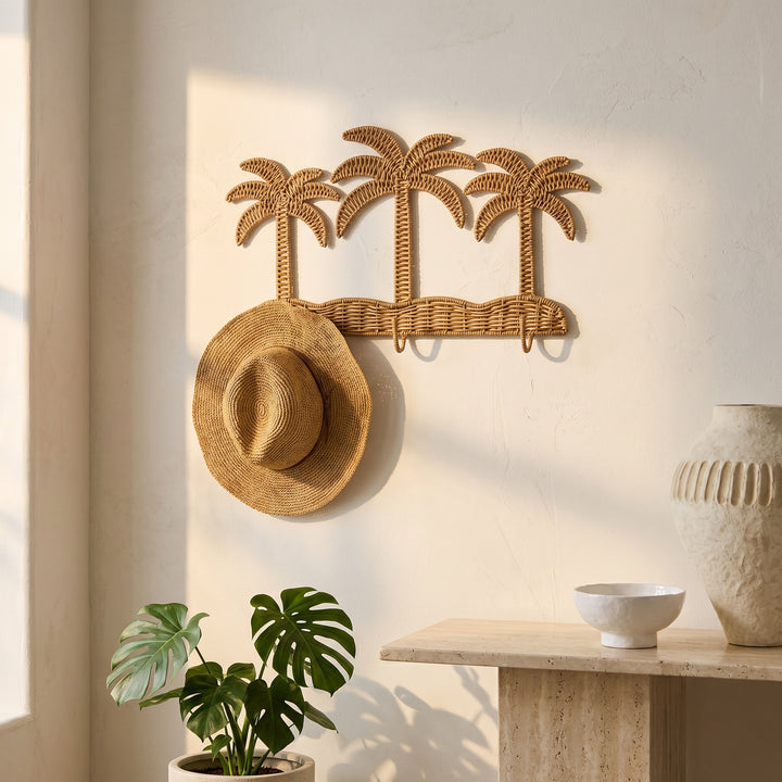 Wall wardrobe in palm design Stornfield