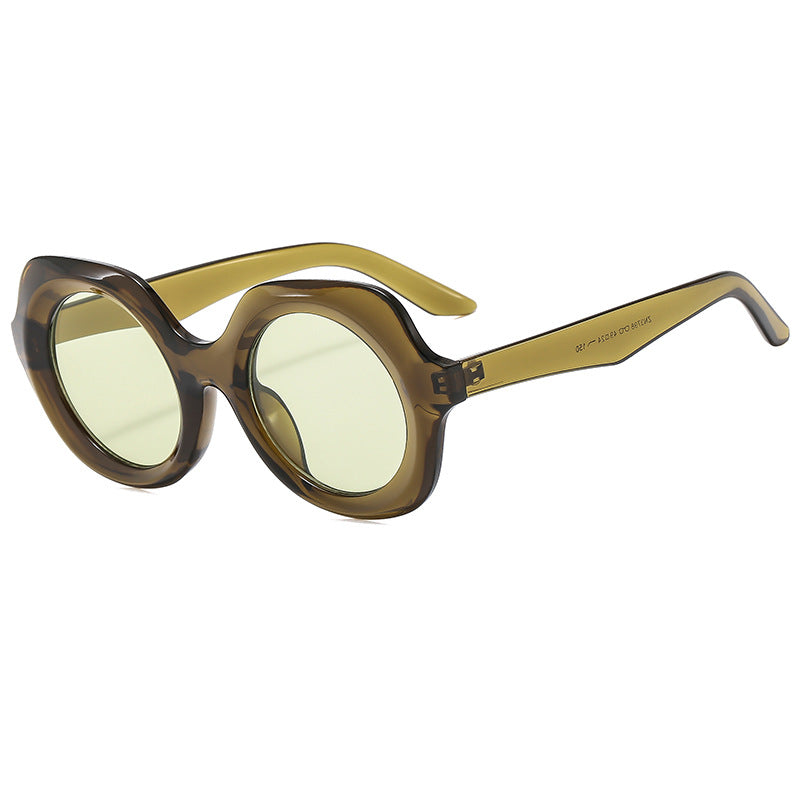 Women oversized sunglasses with stylish, curved frame Stornfield