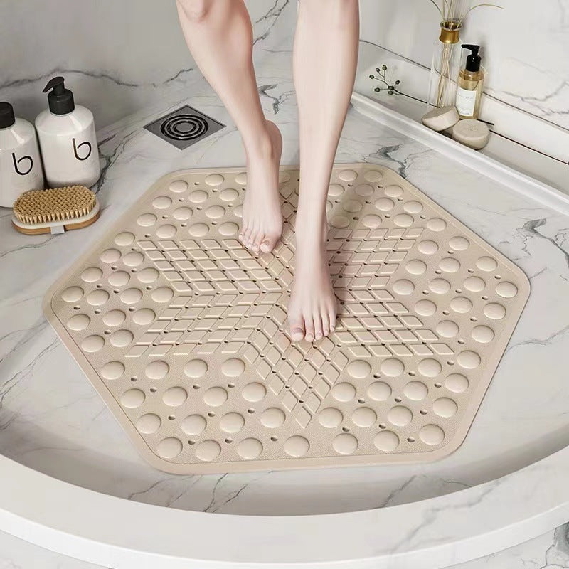 Hexagonal Anti-Slip Shower Mat Stornfield