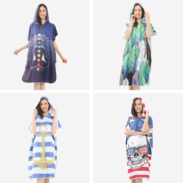Beach dress with tropical print Stornfield
