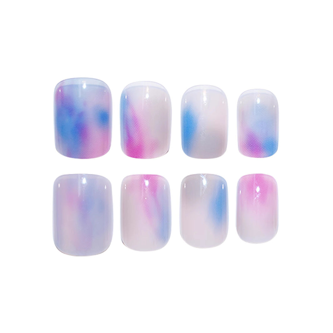 Artistic Watercolor Nail Extensions Stornfield