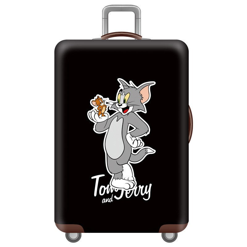 Unisex nan hard shell suitcase with Tom and Jerry design, telescopic handle and smooth-running swivel wheels Stornfield