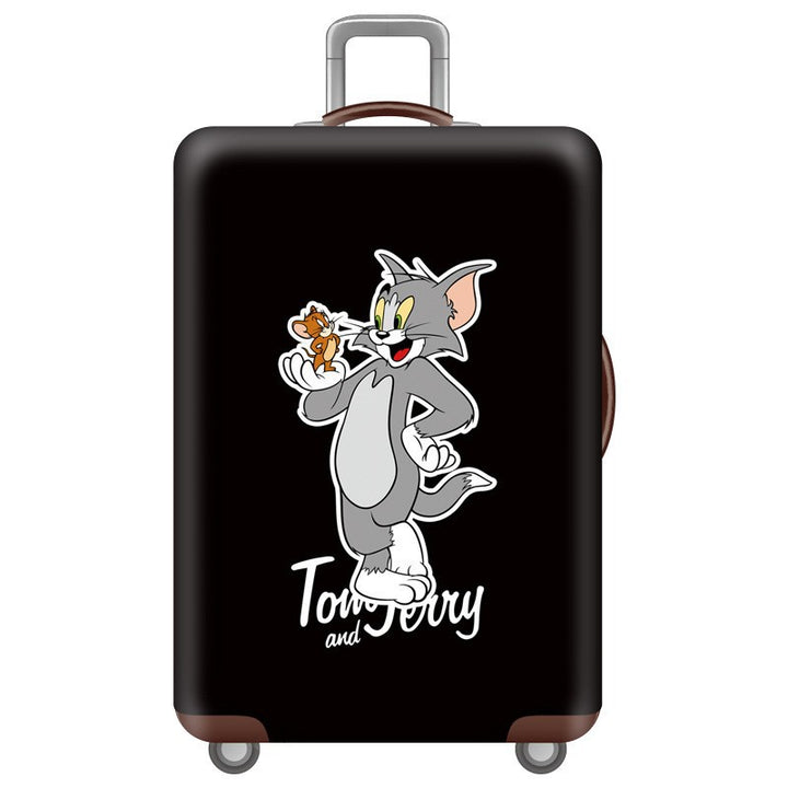 Unisex nan hard shell suitcase with Tom and Jerry design, telescopic handle and smooth-running swivel wheels Stornfield