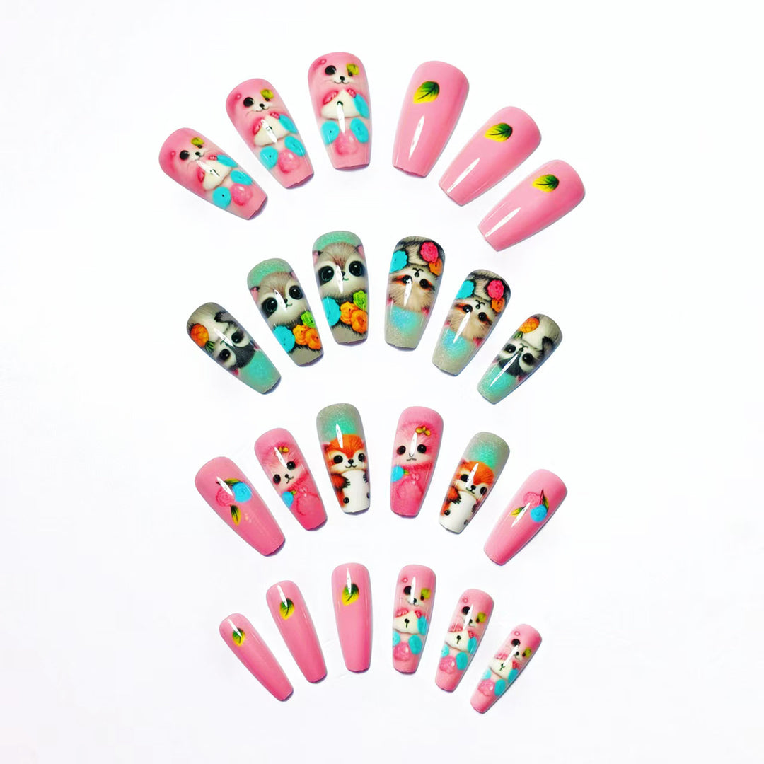 Creative Art Nails with Playful Animal Motifs Stornfield