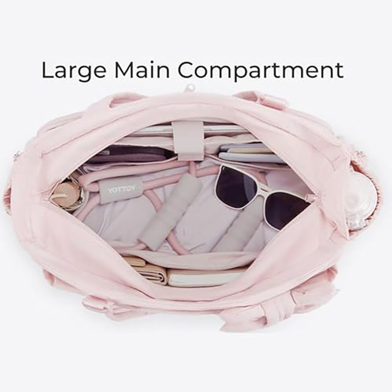 Practical tote bag with retractable shoulder strap and fashionable bow Stornfield