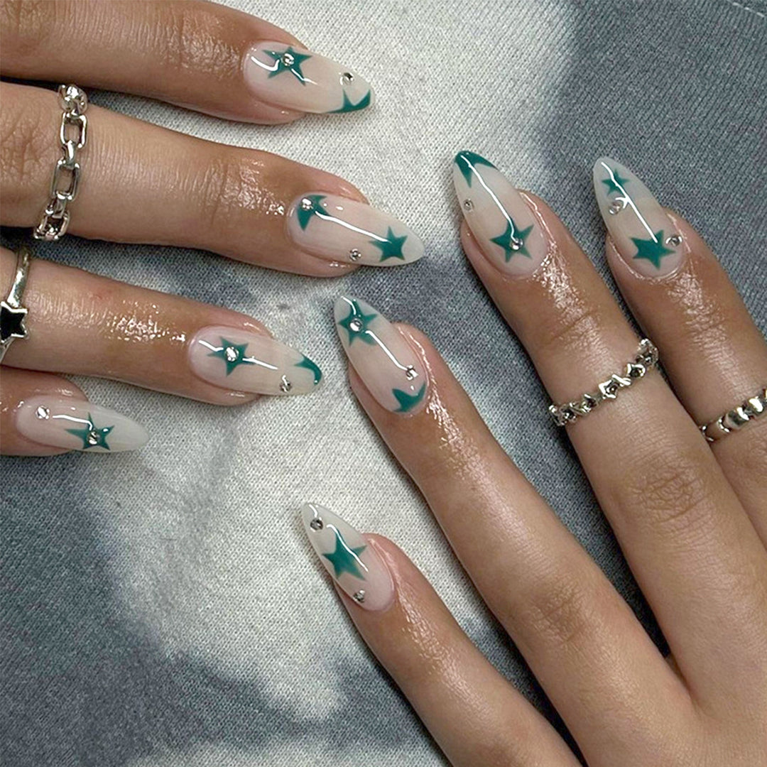 Artistic Star Design Press-On Nail Tips Stornfield